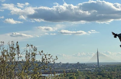 Location d’un studio lumineux, 34 m², centre de la vieille ville, Belgrade, Serbie